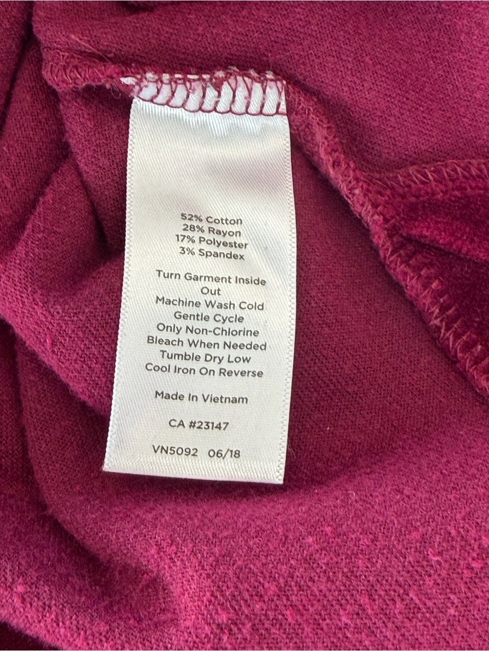 Talbots Raspberry Velvet Split-Neck Tunic Petite Size Large - Picture 7 of 8